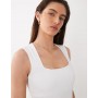 New Look square neck bodysuit in white