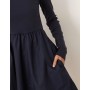 Threadbare long sleeve hybrid mini dress in navy