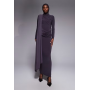 ASOS DESIGN long sleeve slinky draped maxi dress
