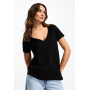 ASOS DESIGN relaxed v-neck t-shirt in black