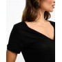 ASOS DESIGN relaxed v-neck t-shirt in black