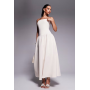 Kaiia exclusive structured bandeau drop waist gathered skirt maxi dress