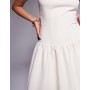 Kaiia exclusive structured bandeau drop waist gathered skirt maxi dress