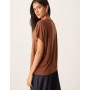 ASOS DESIGN breatheMAX™ lyocell drapey v neck t-shirt