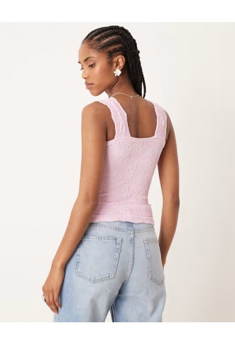 Free People love letter textured cami top