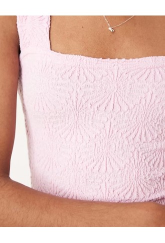 Free People love letter textured cami top