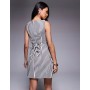 Princess Polly Alfalfa slash neck sleeveless mini dress