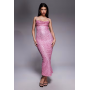 Oh Polly glitter embellished cowl neck cut out back maxi dress