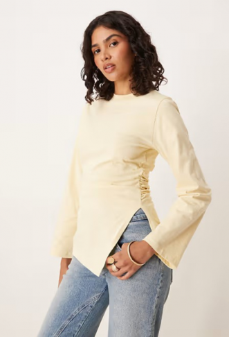 ASOS DESIGN asymmetric hem...