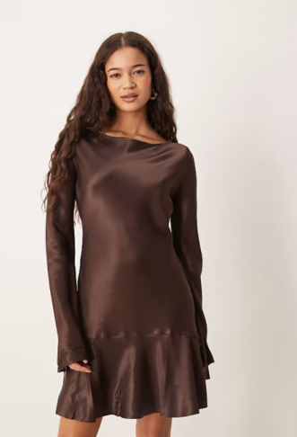 ASOS DESIGN satin drop...