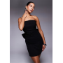 TFNC bandeau bow back mini dress in black