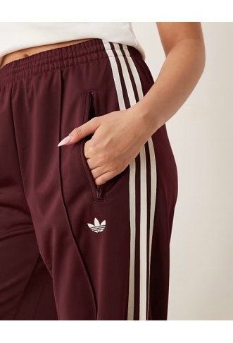 adidas Originals Firebird Loose track pants in burgundy