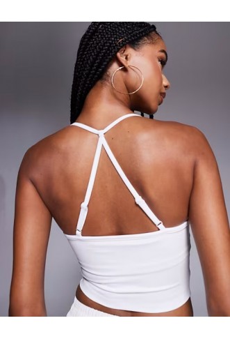 4505 soft touch ruched front yoga cami