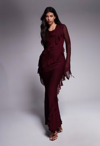 Daska chiffon ruffle maxi...