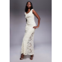 ASOS DESIGN textured maxi dress in cream