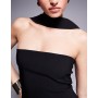 Vesper bengaline choker neck detail bandeau side split maxi dress