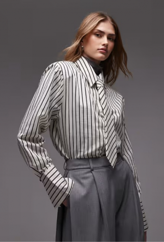 ASOS DESIGN boxy striped...