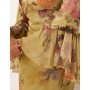 ASOS DESIGN tiered ruffle long sleeve chiffon maxi dress