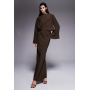 ASOS DESIGN long sleeve tucked waist bias maxi dress