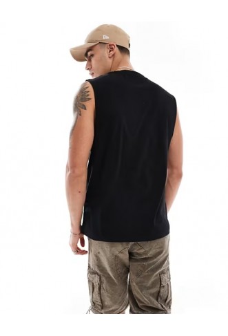 ADPT oversized vest in black