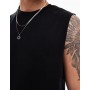 ADPT oversized vest in black