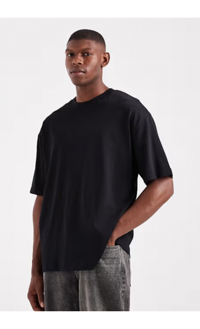 ASOS DESIGN heavyweight oversized t-shirt in black