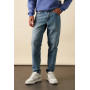 ASOS DESIGN tapered jeans in mid wash blue