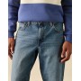 ASOS DESIGN tapered jeans in mid wash blue