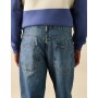 ASOS DESIGN tapered jeans in mid wash blue