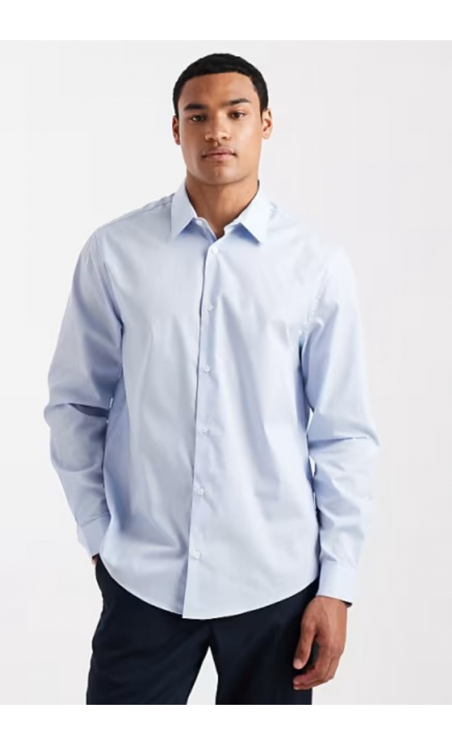 ASOS DESIGN regular shirt in blue