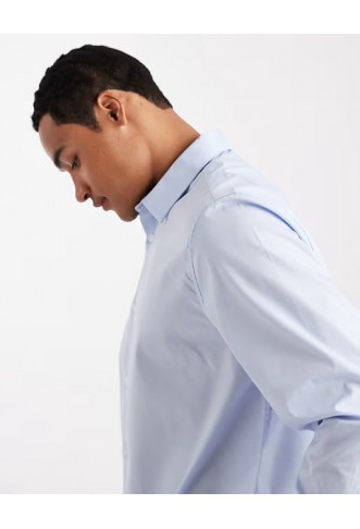 ASOS DESIGN regular shirt in blue