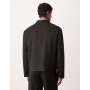 ASOS DESIGN boxy suit jacket in black jacquard