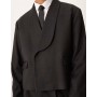 ASOS DESIGN boxy suit jacket in black jacquard