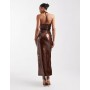 The Frolic exclusive sequin cross front halterneck maxi dress