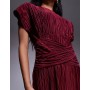 ASOS DESIGN twist front plisse sleeveless maxi dress