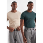 ASOS DESIGN Essentials 2 pack muscle fit t-shirts