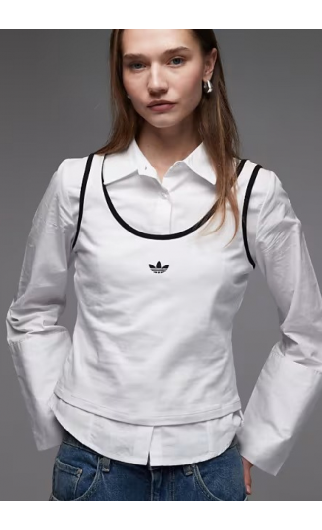 Adidas Originals x ASOS vest in white