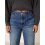 ASOS DESIGN Curve relaxed flare jean in dark midwash