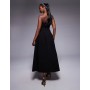 Kaiia exclusive structured bandeau drop waist maxi dress