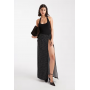 Miss Selfridge halter neck maxi dress in polka dot