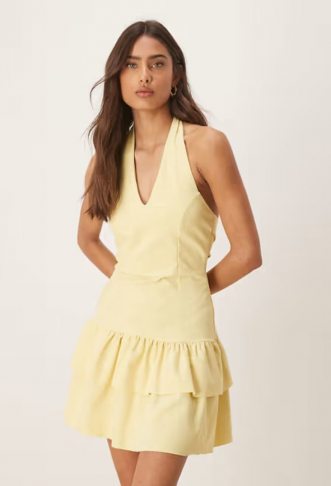 ASOS DESIGN halter mini...