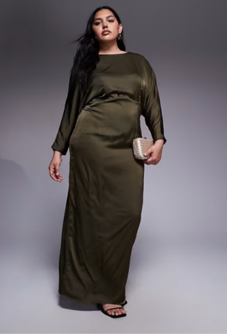 TFNC Plus long sleeve satin...