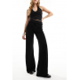 COLLUSION low rise yoga pant in black