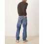 ARKET Ocean loose straight leg jeans in mid washed blue