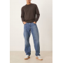 ARKET Ocean loose straight leg jeans in mid washed blue
