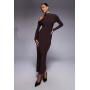 ASOS DESIGN high neck aysm cold shoulder midi dress