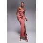 ASOS DESIGN bandeau midi dress with twisted front detailing midi dress