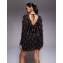 ASOS DESIGN allover embellished playsuit with blouson bodice