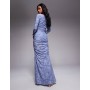 ASOS DESIGN devore long sleeve ruched maxi dress