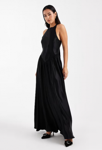 ASOS DESIGN satin slash...